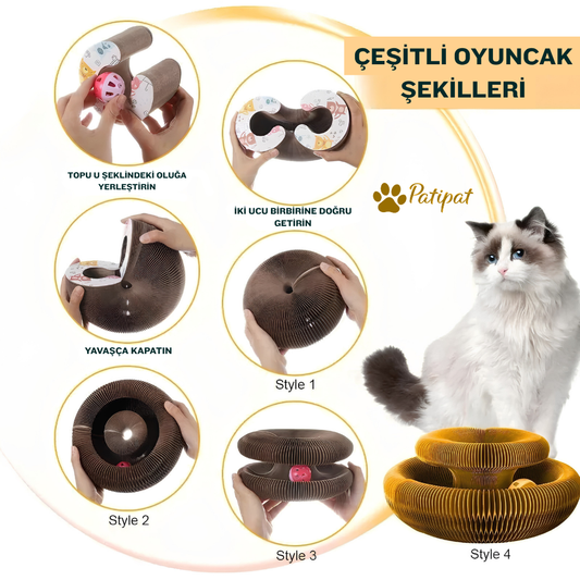Patipat™ Akıllı Tırmalama ve Oyun Yatağı